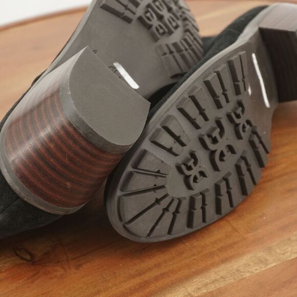 Sam Edelman Womens Pryce Ankle Boots Black Suede Block Heel Zip Up Size 6.5M - Picture 10 of 10